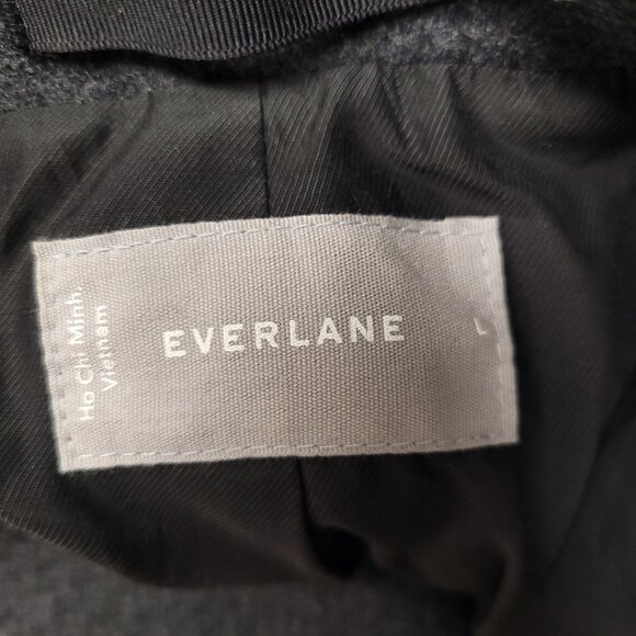 Everlane Mens Coat Wool Blend Size L - Picture 6 of 8